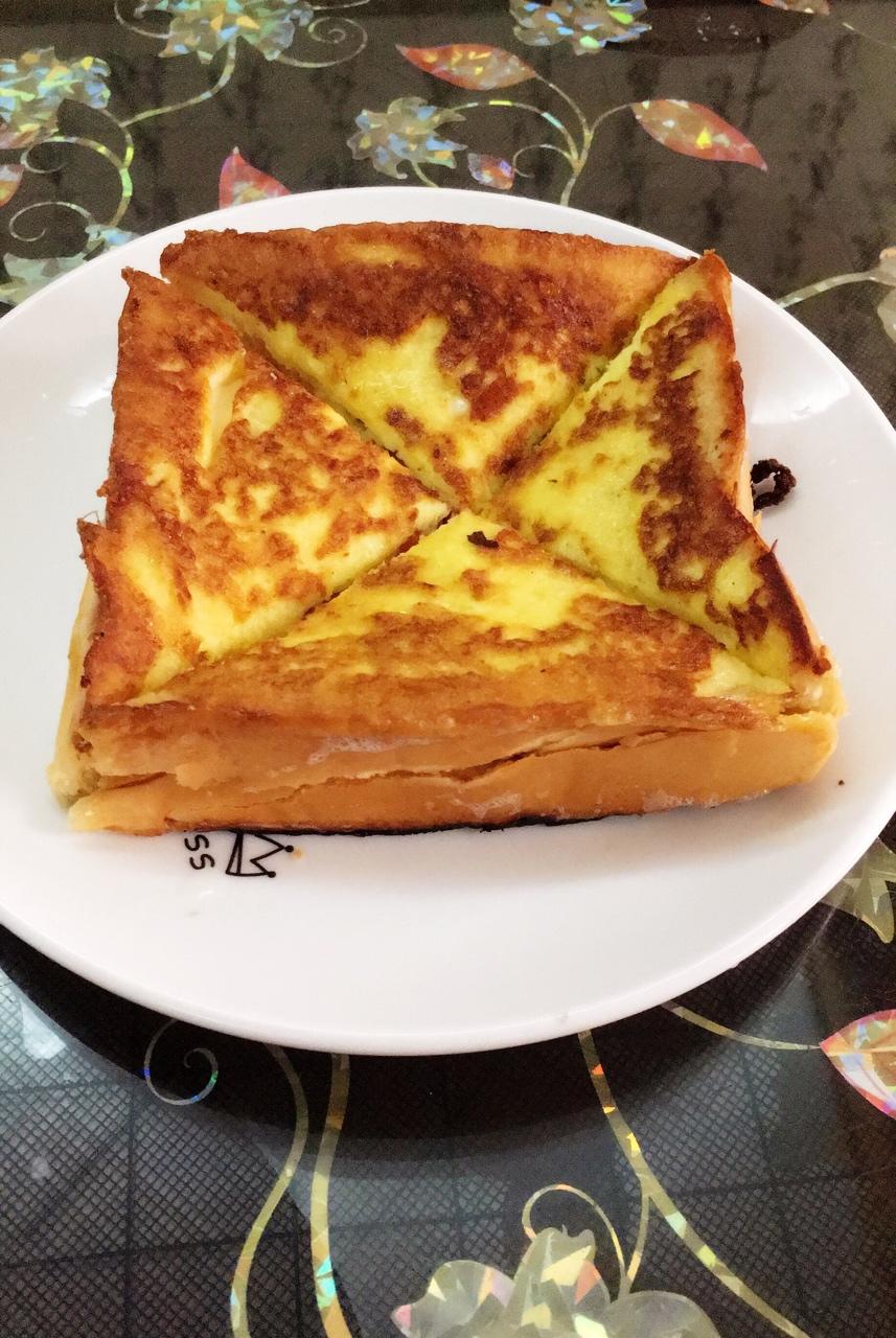 十分钟快手早餐【港式火腿西多士】