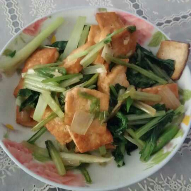 青菜炒豆腐