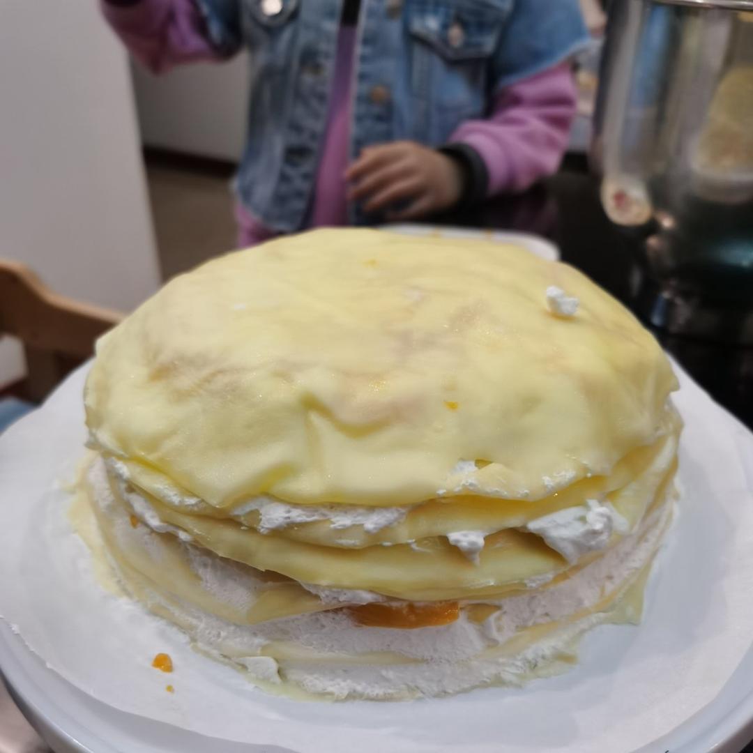 简单好吃的芒果千层蛋糕（面皮也可以通用做班戟）