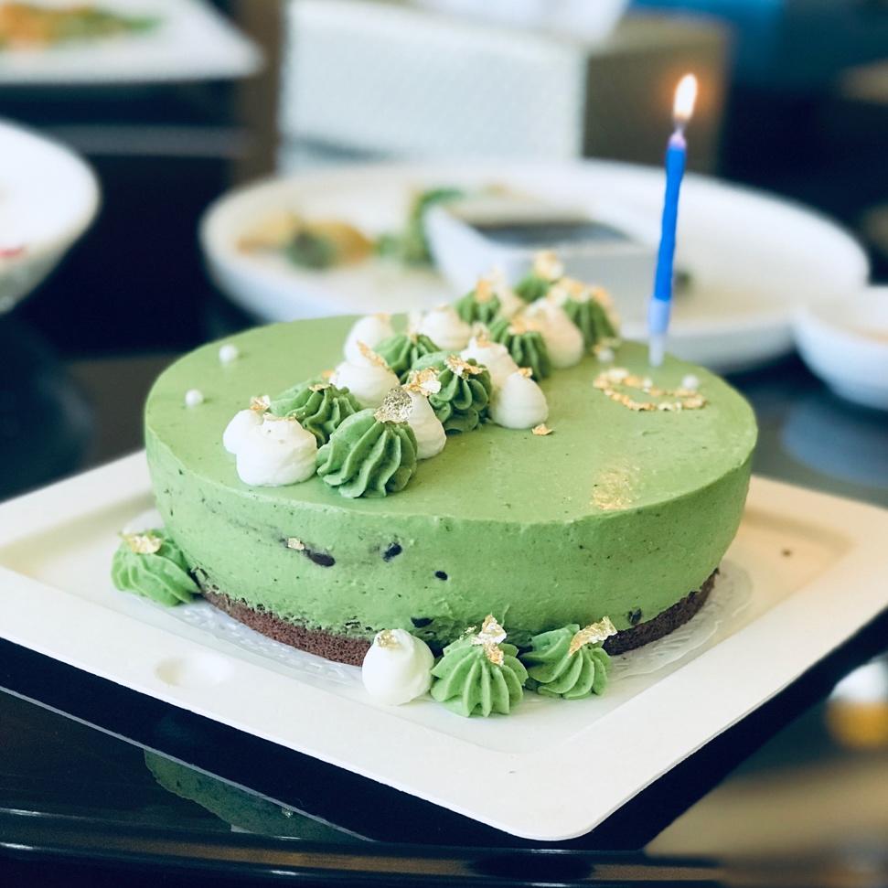 抹茶冻芝士蛋糕