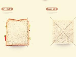 小三角三明治的做法 步骤3