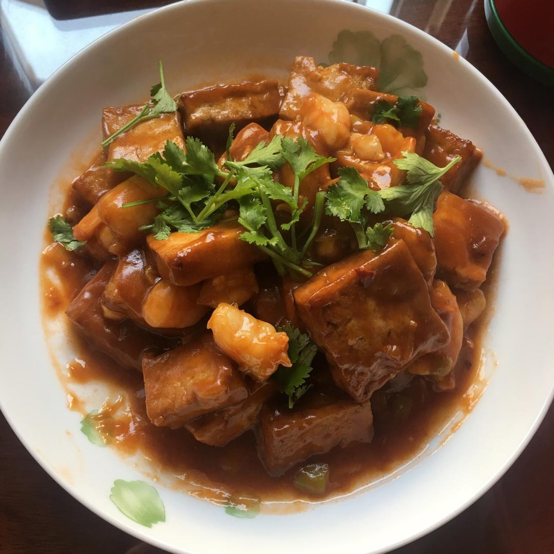 茄汁虾仁豆腐