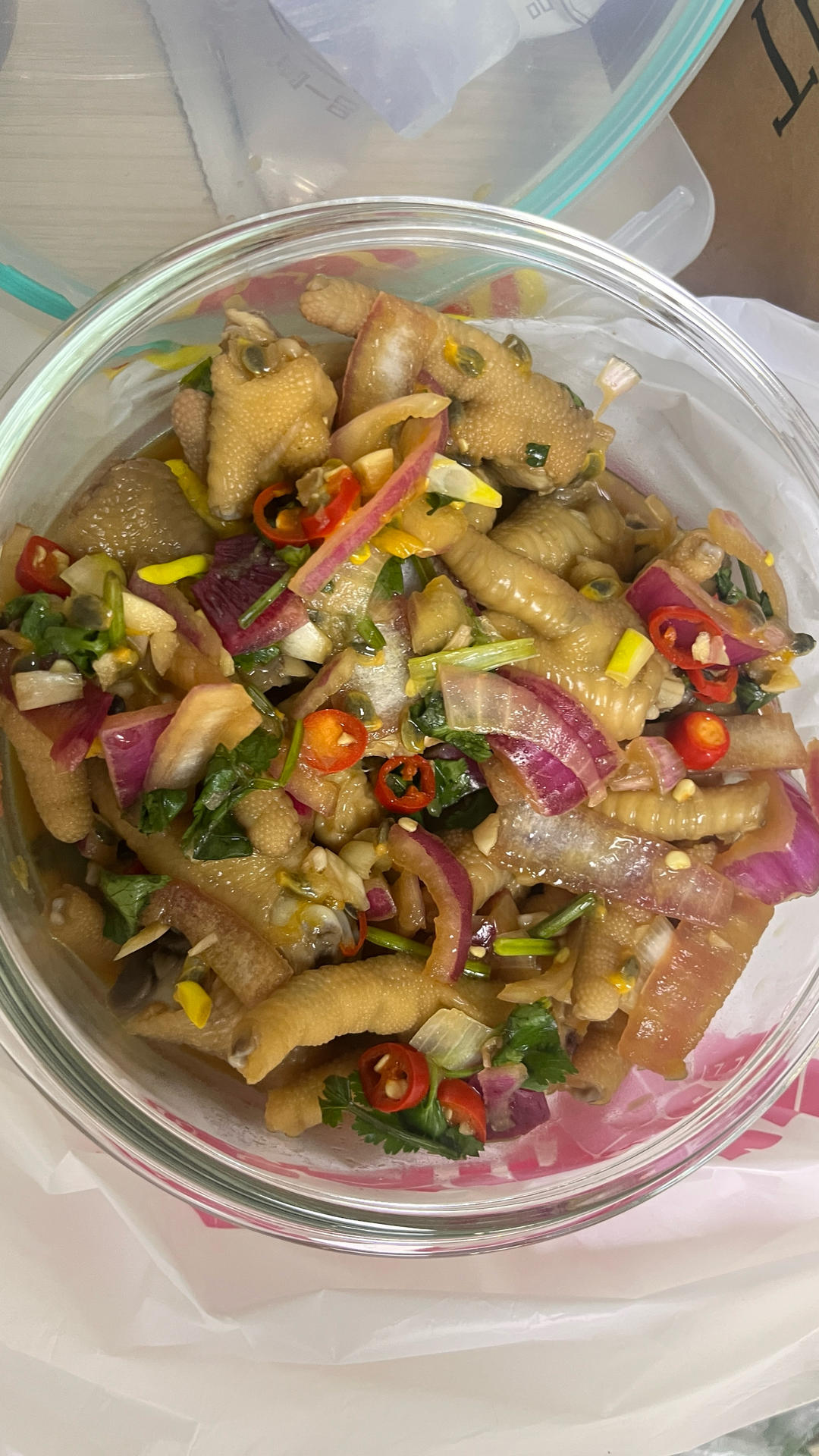 🍋柠檬百香果🌶️酸辣网红鸡爪