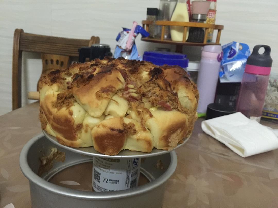 肉松手撕面包—超软会爆浆的面包哟