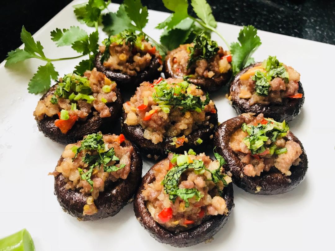 蒜蓉孜然烤香菇