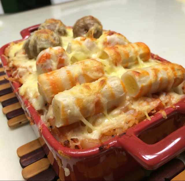 芝士肉丸焗饭