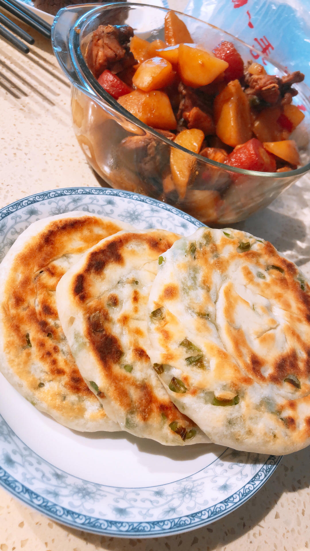 千层酥软葱油饼
