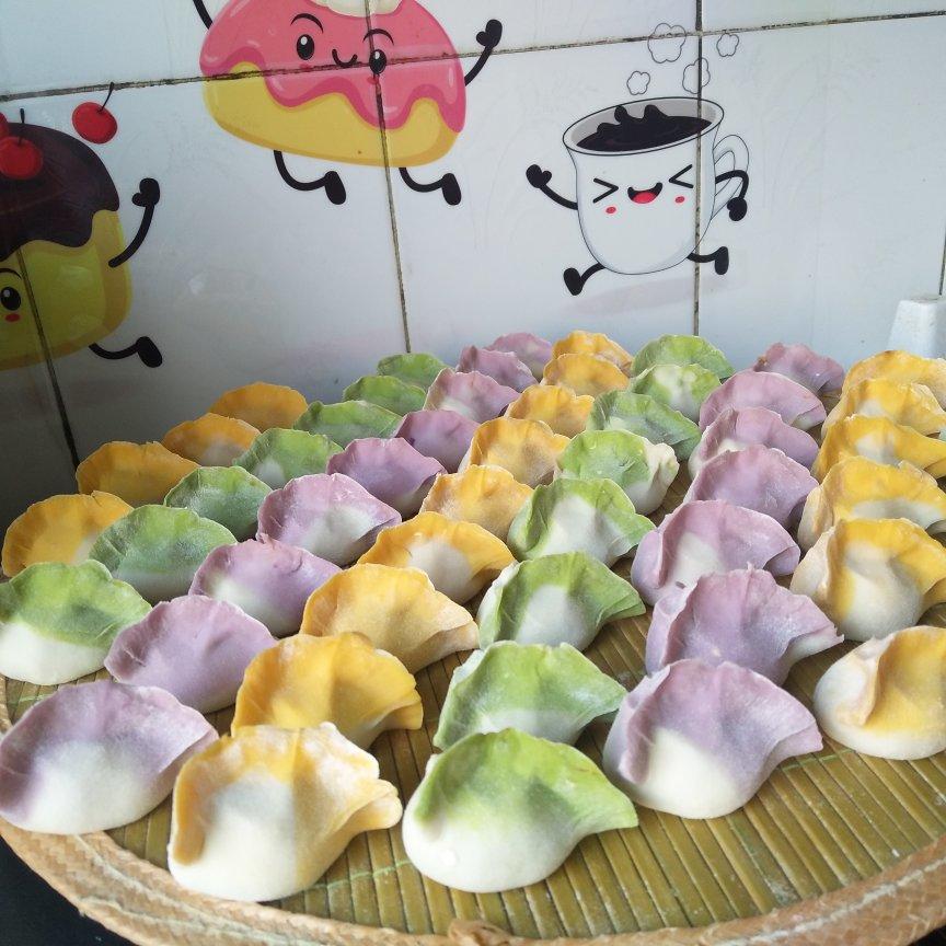 彩色饺子皮