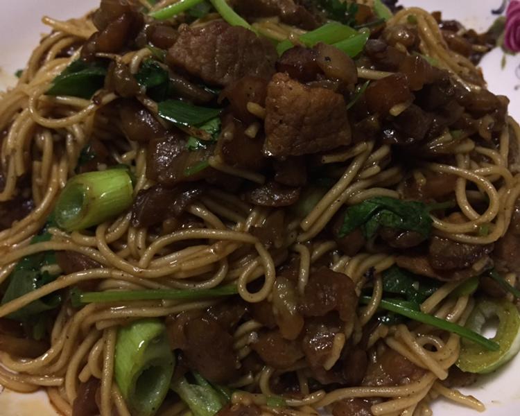 茄子炒面（适合快节奏生活的美食）