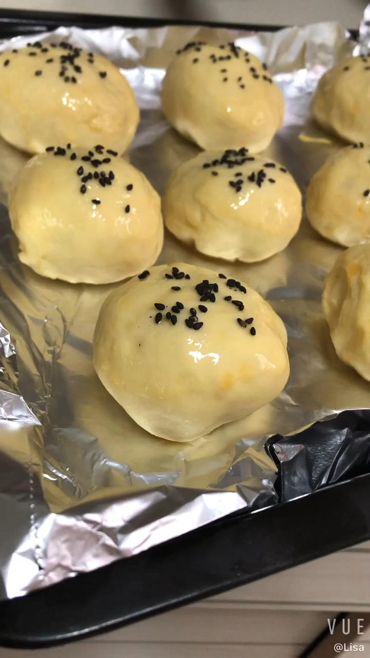 奶黄小餐包-一次发酵超好吃（附快手奶黄馅制作方法）