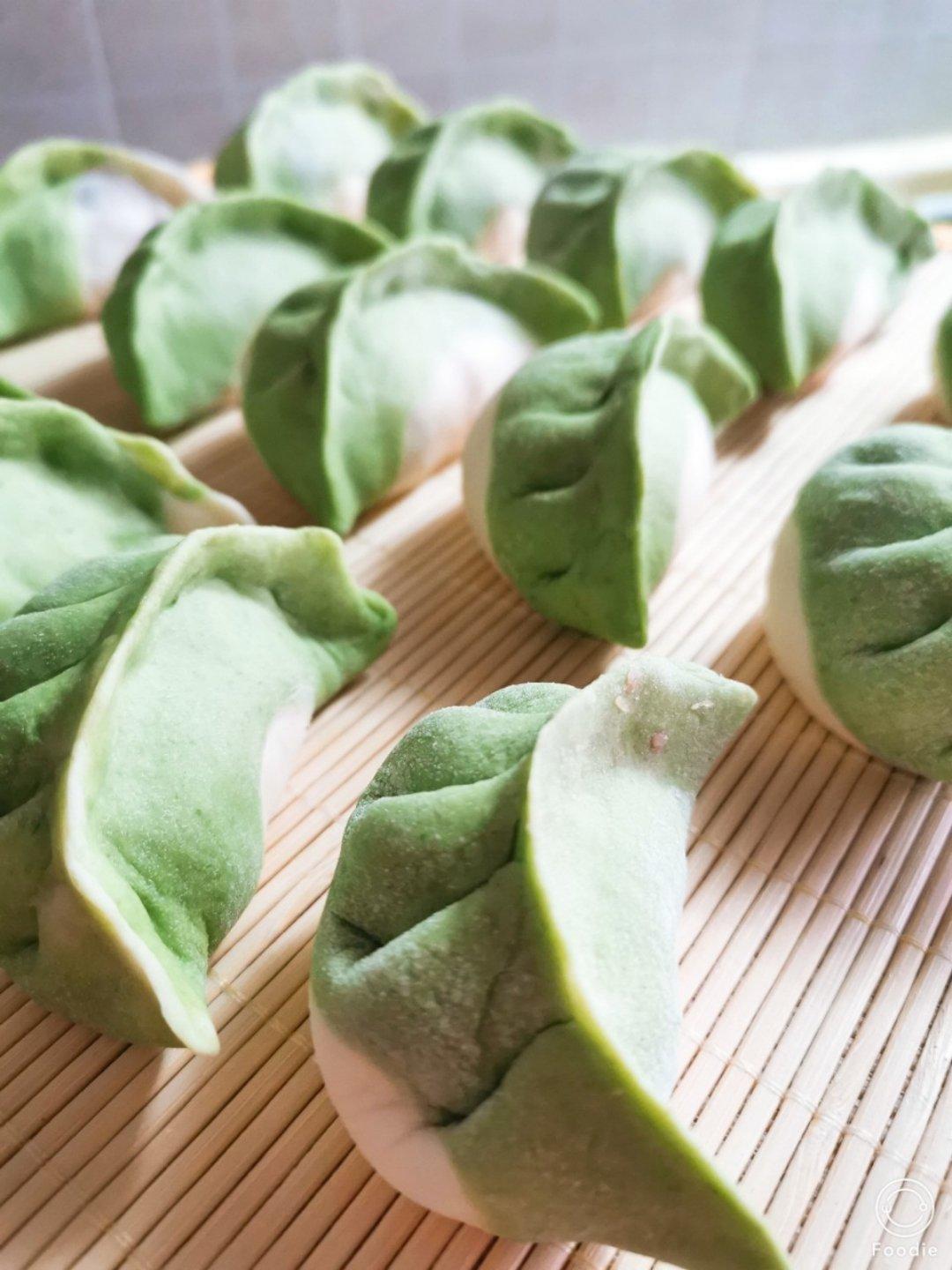 彩色饺子（蔬菜汁）