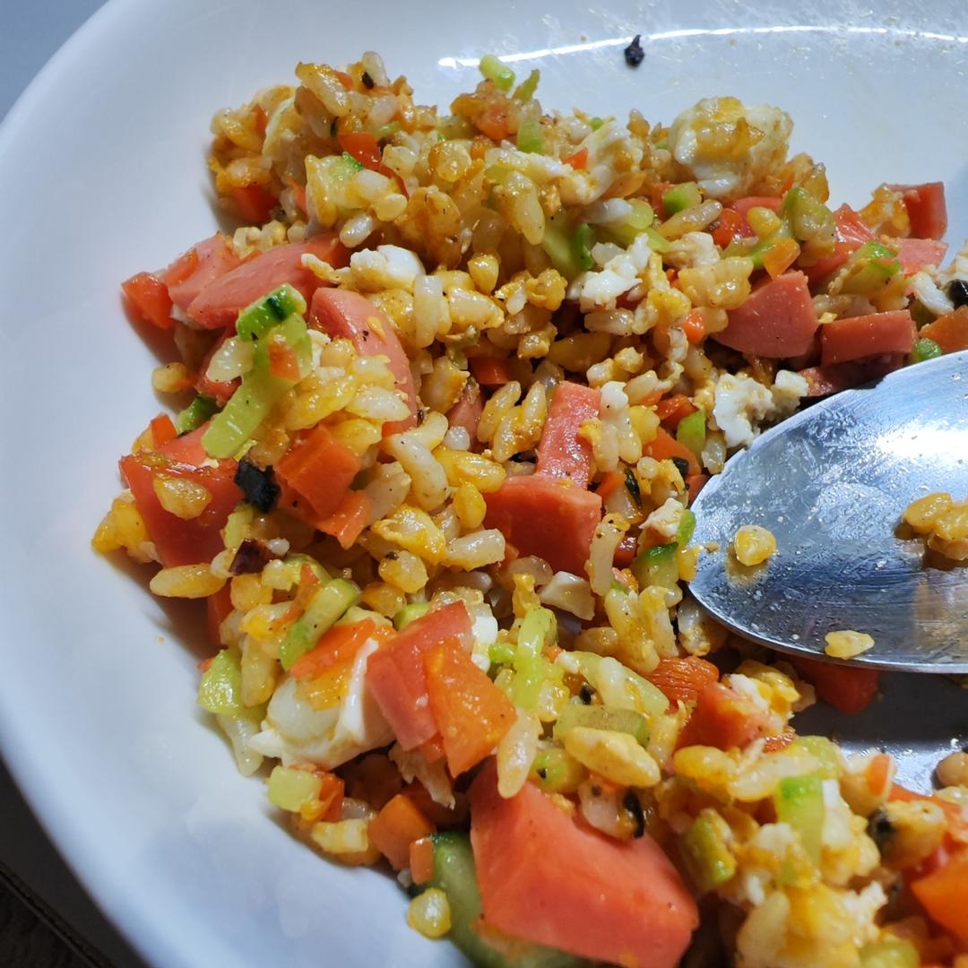 炒米饭蛋炒饭二十分钟快手家常