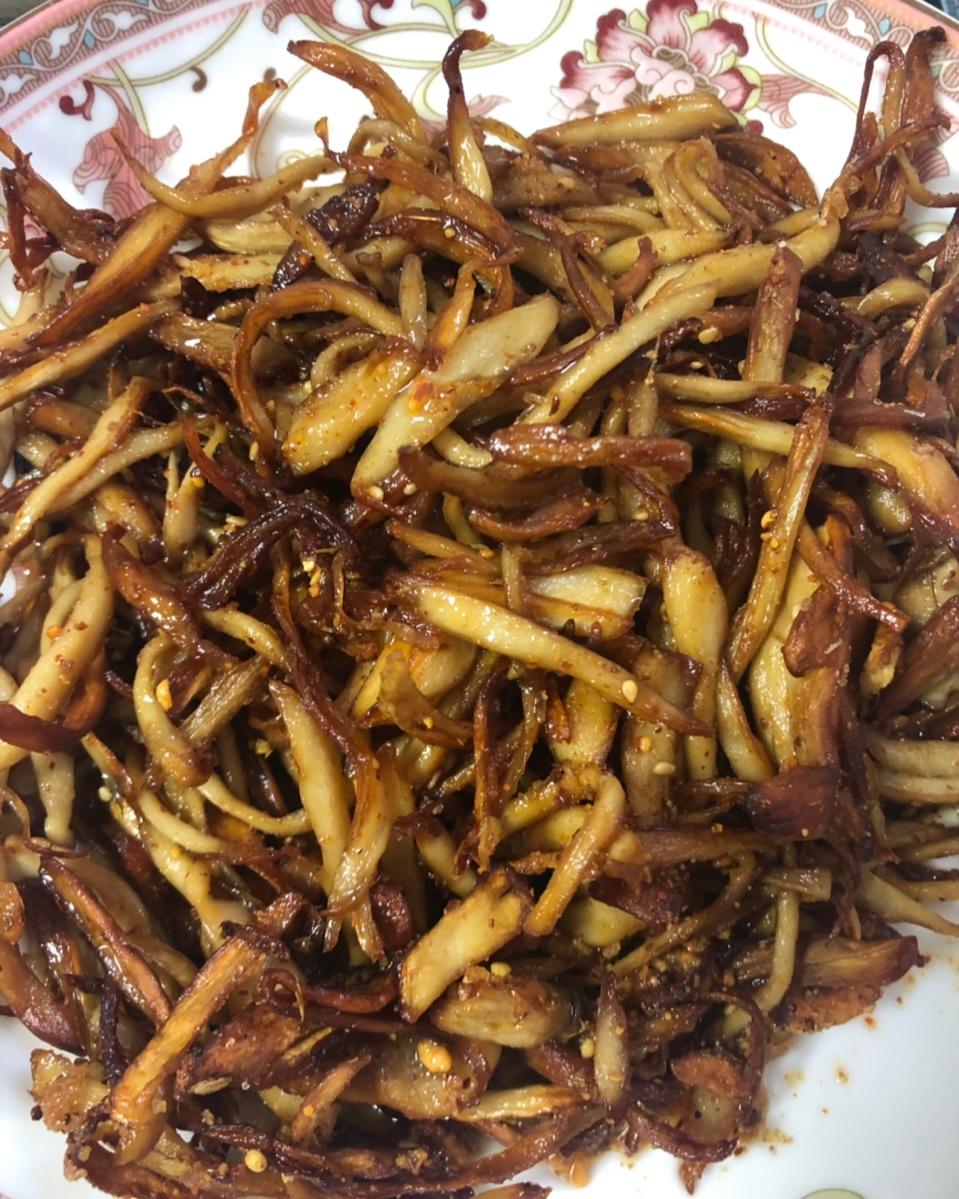 干煸手撕杏鲍菇