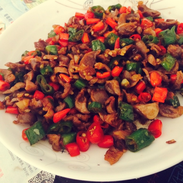 小米椒爆鸡胗