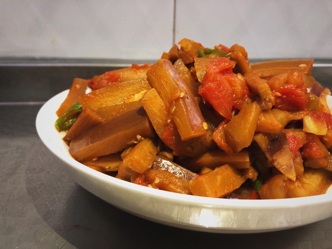 茄子炒西红柿