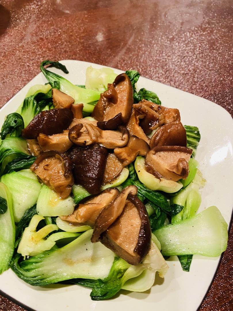 蚝油香菇上海青