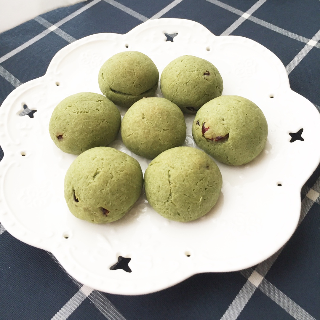 抹茶蔓越莓麻薯包（不回缩）