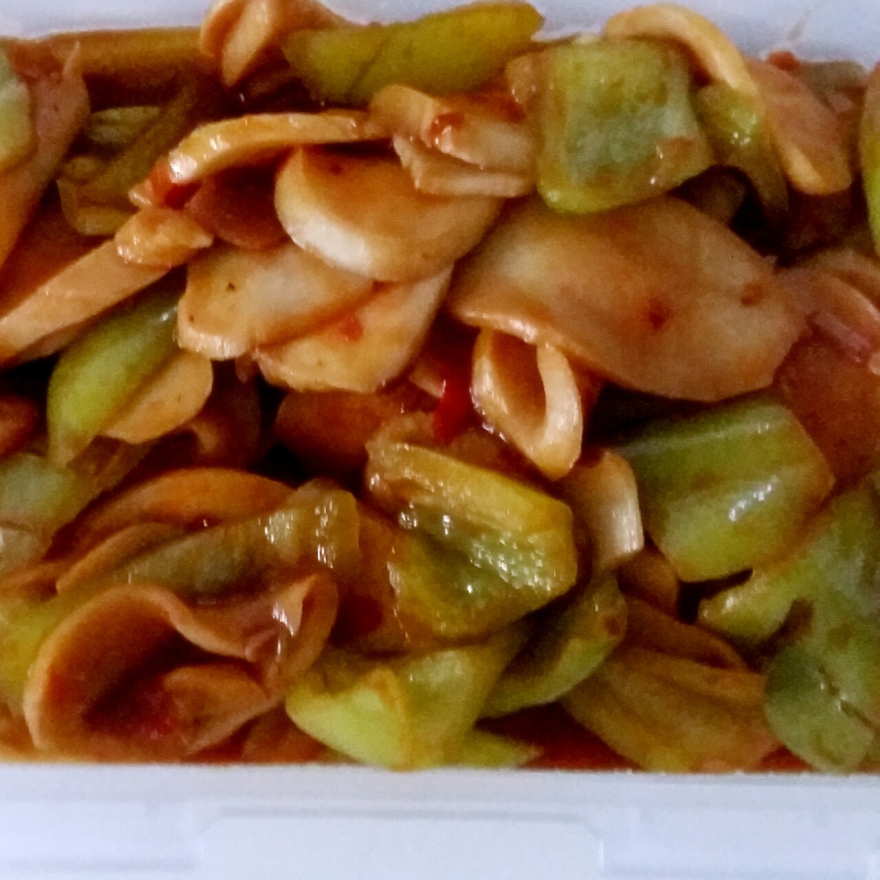 青椒素炒杏鲍菇