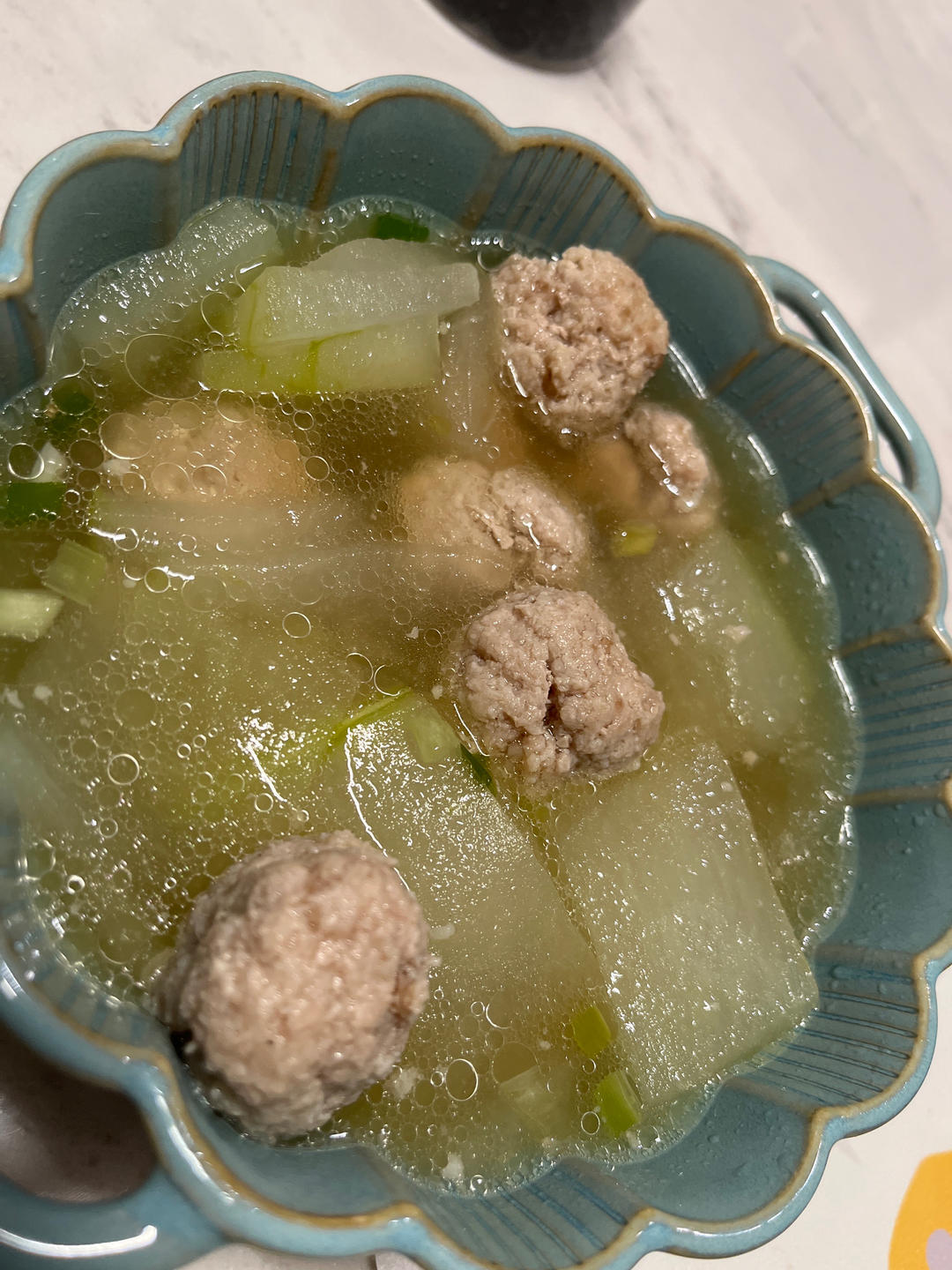 不用油不开油锅【冬瓜肉圆汤】