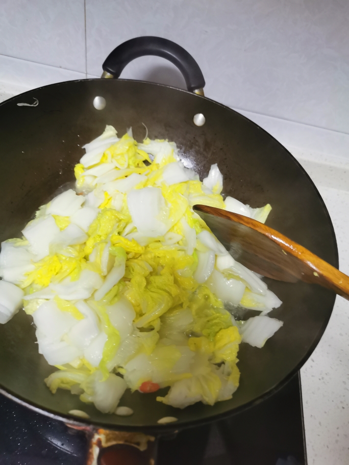 快手酸辣白菜的做法 步骤8