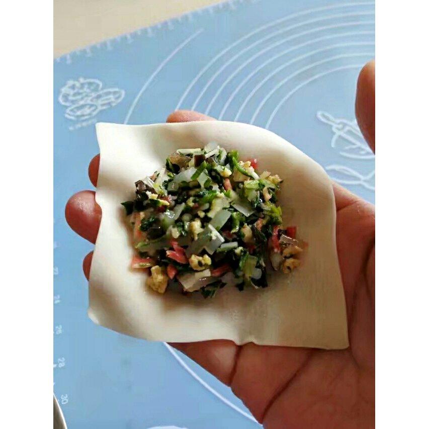 馄饨皮蒸饺