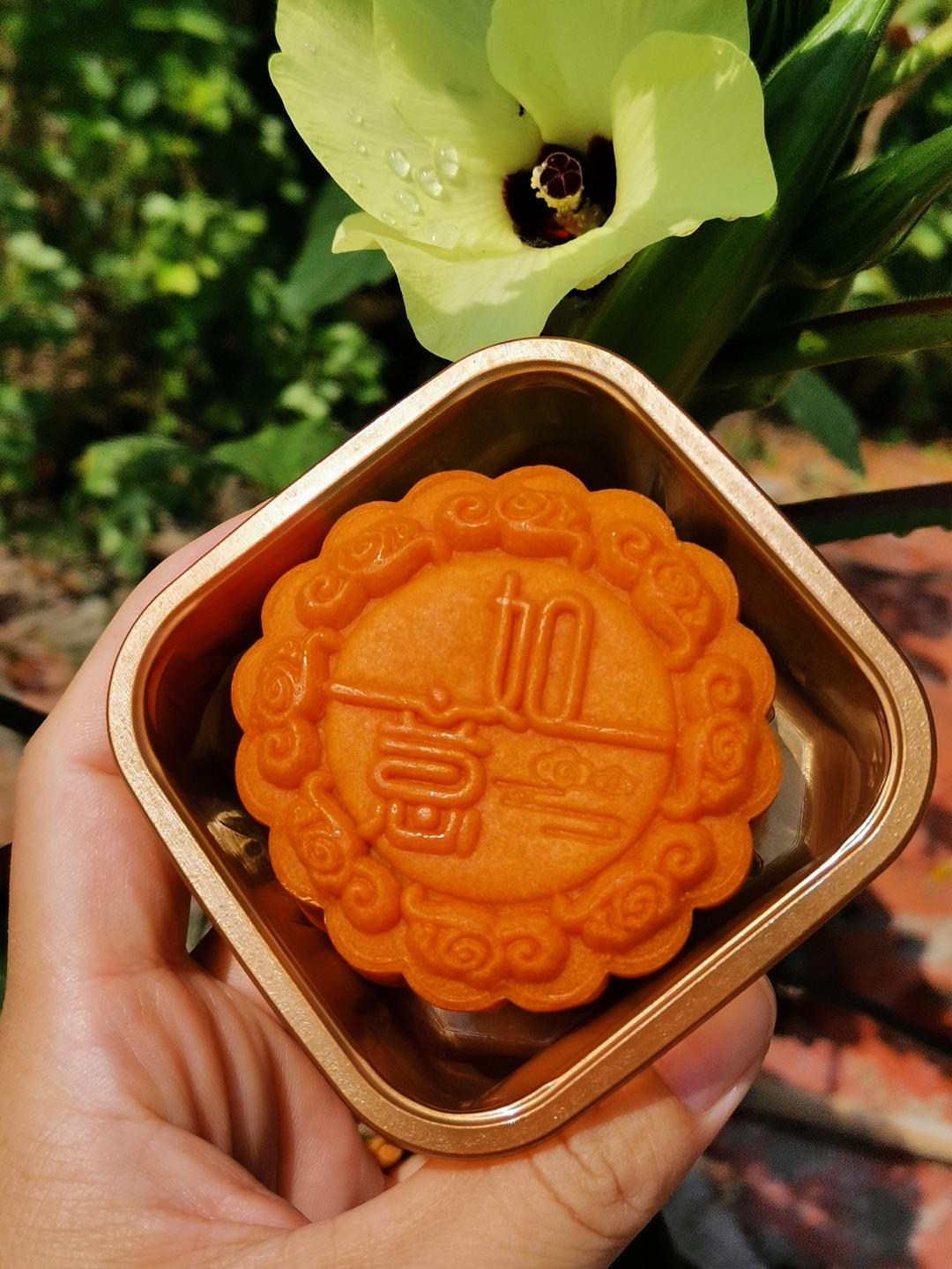 广式月饼&红豆沙咸蛋黄、花纹立体不塌腰