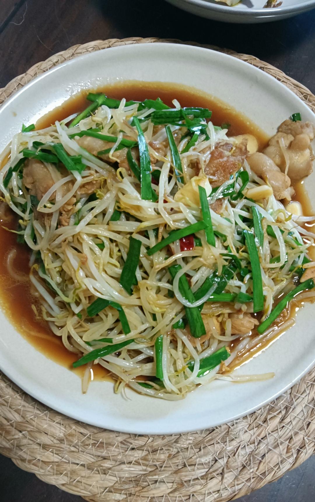 家常炒豆芽