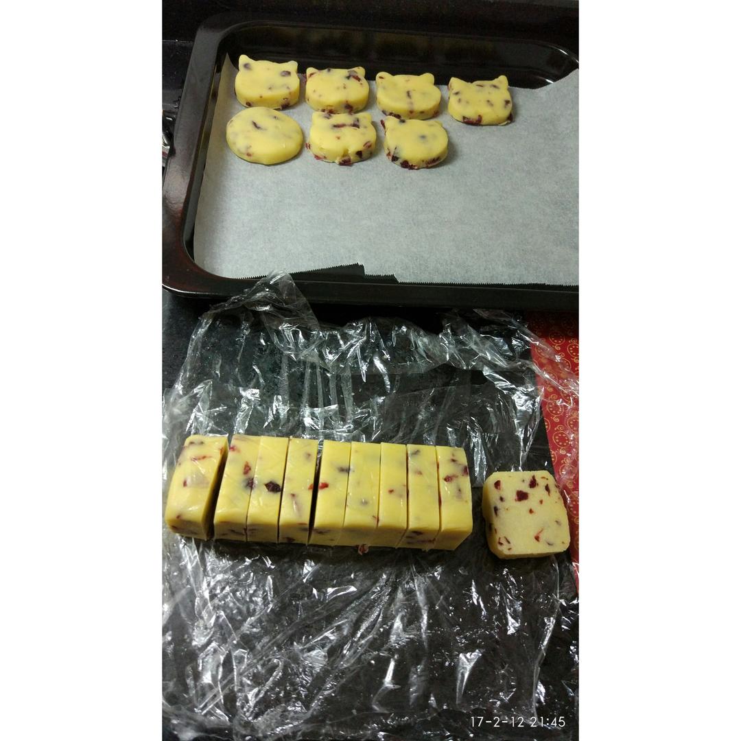 低糖少油版蔓越莓饼干