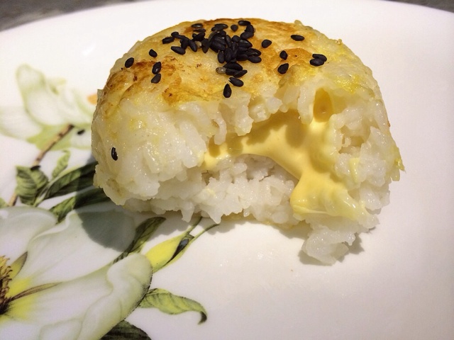 芝士蛋煎饭团