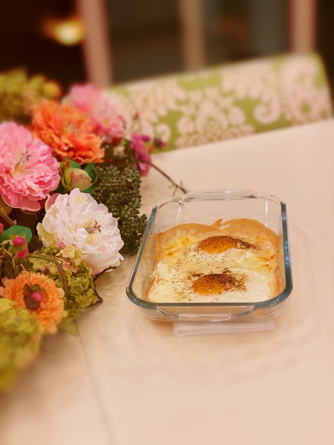 法国美食之四十一白火腿烤蛋的做法