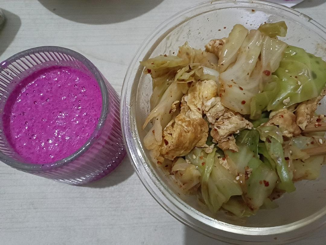 低卡减脂餐丨包菜鸡蛋真的巨掉称！！