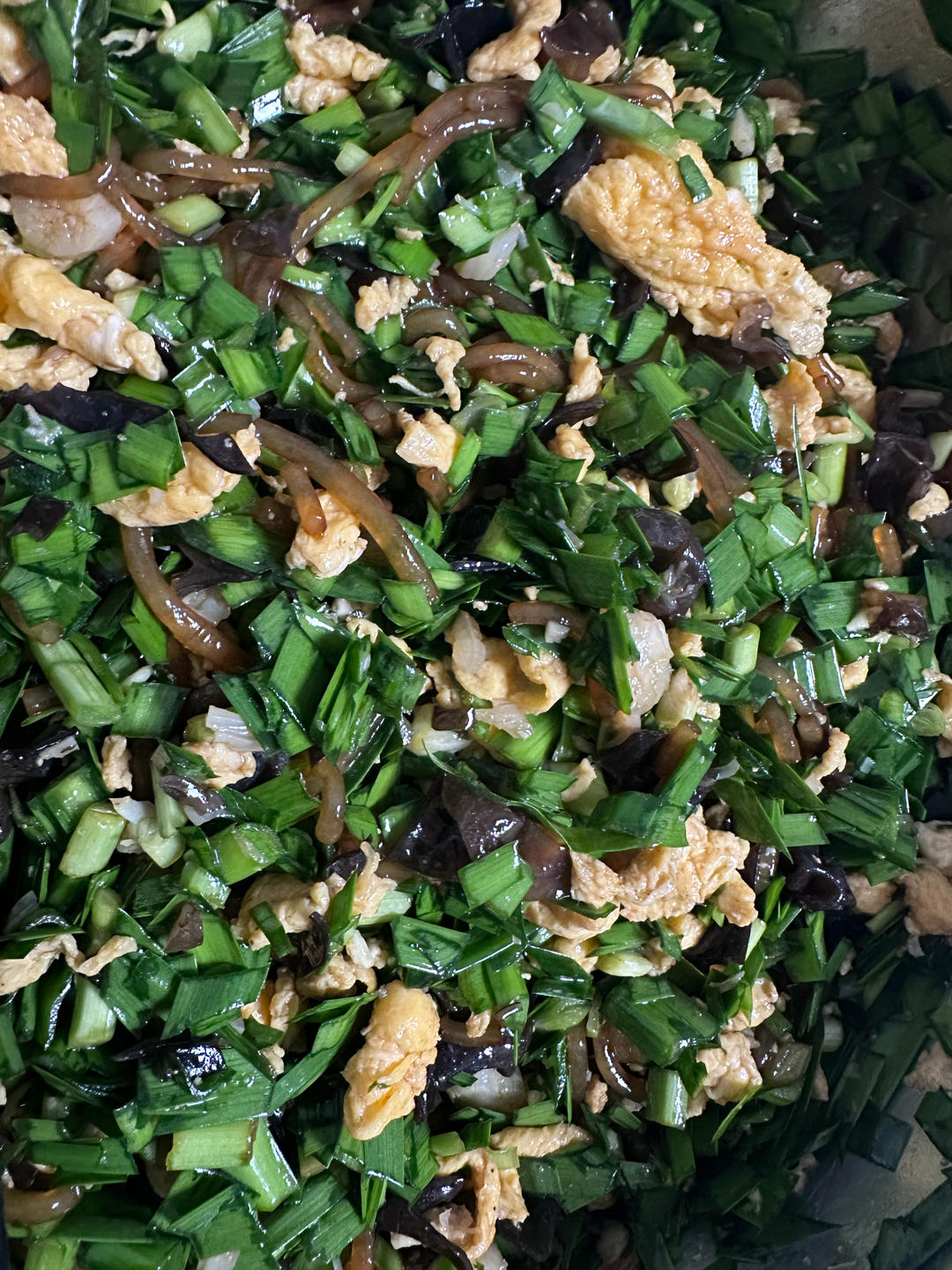 「韭菜鸡蛋素馅儿」这样调/比肉香😍😍😍