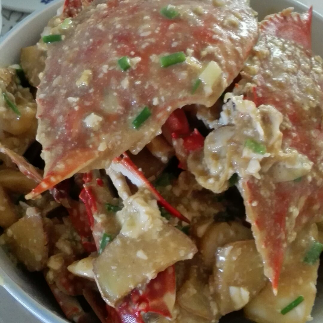 咸蛋黄焗螃蟹（吮指家常版）