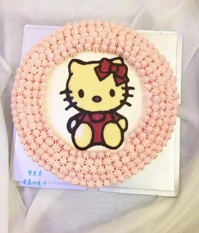 裱花蛋糕----超萌hello  kitty