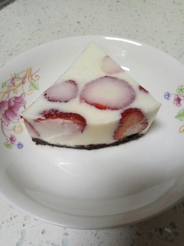 6寸草莓奶冻(无黄油)