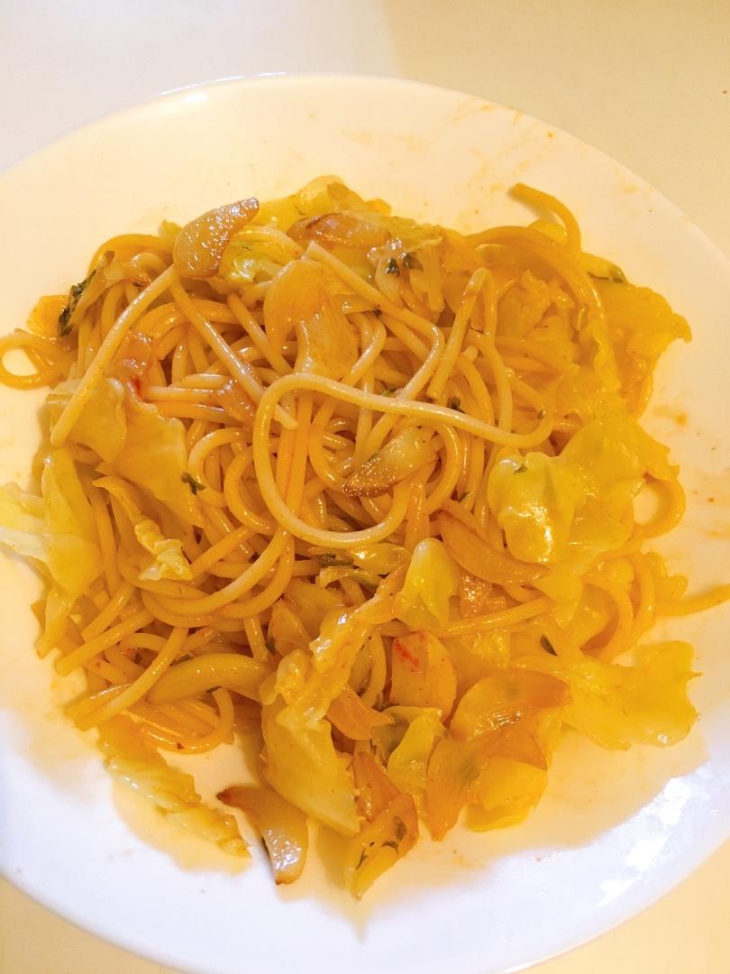 意式圆白菜香辣面