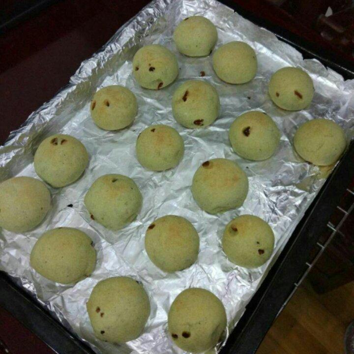 抹茶蔓越莓麻薯包（不回缩）