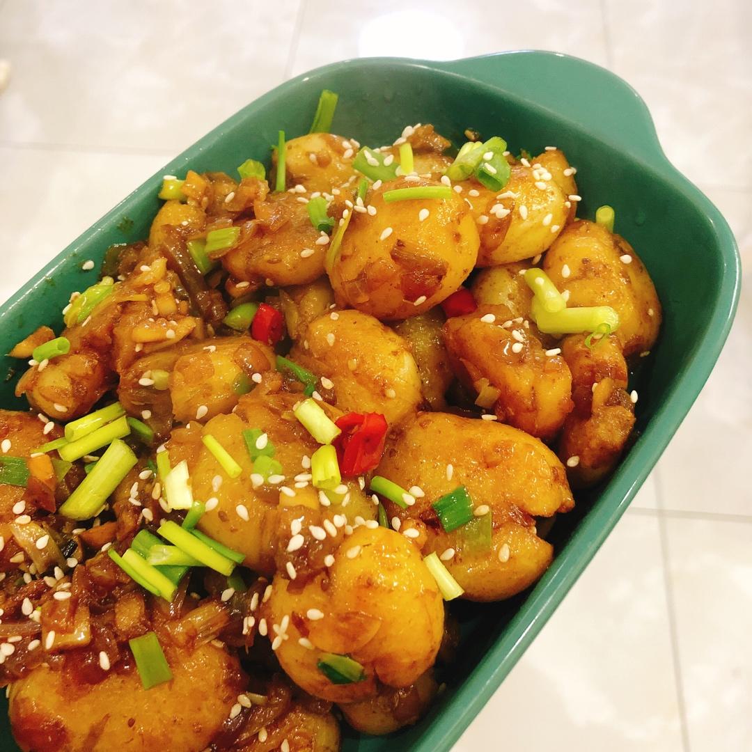 孜然香辣煎小土豆