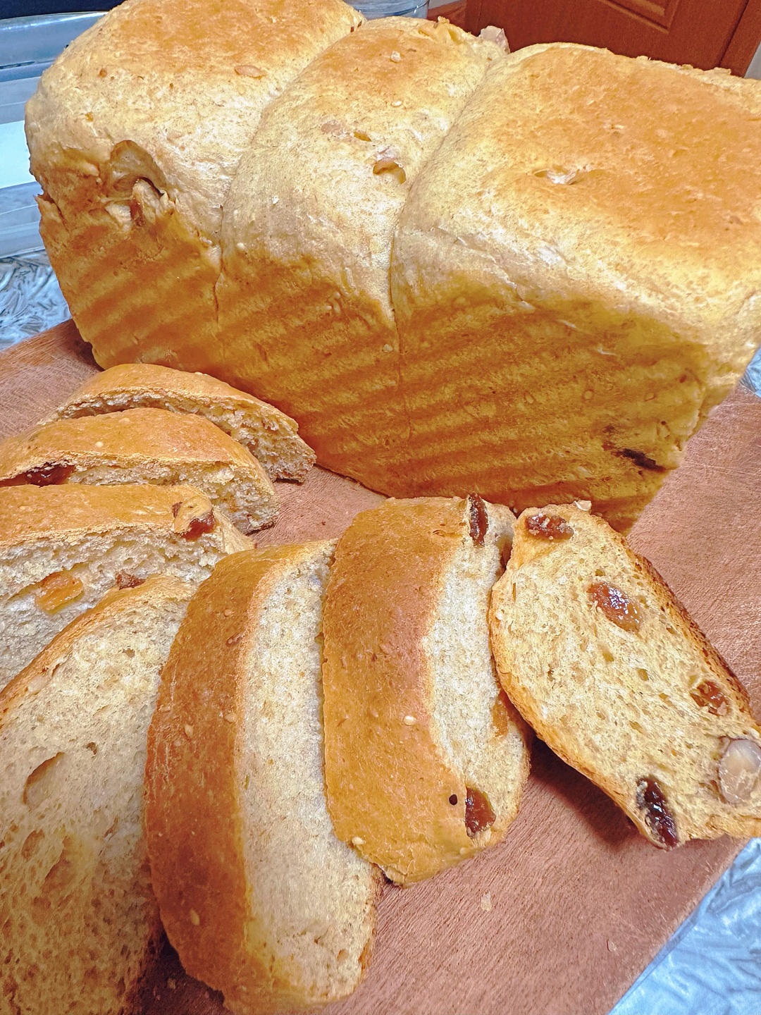 70%全麦粉+30%黑麦粉黑芝麻核桃仁面包