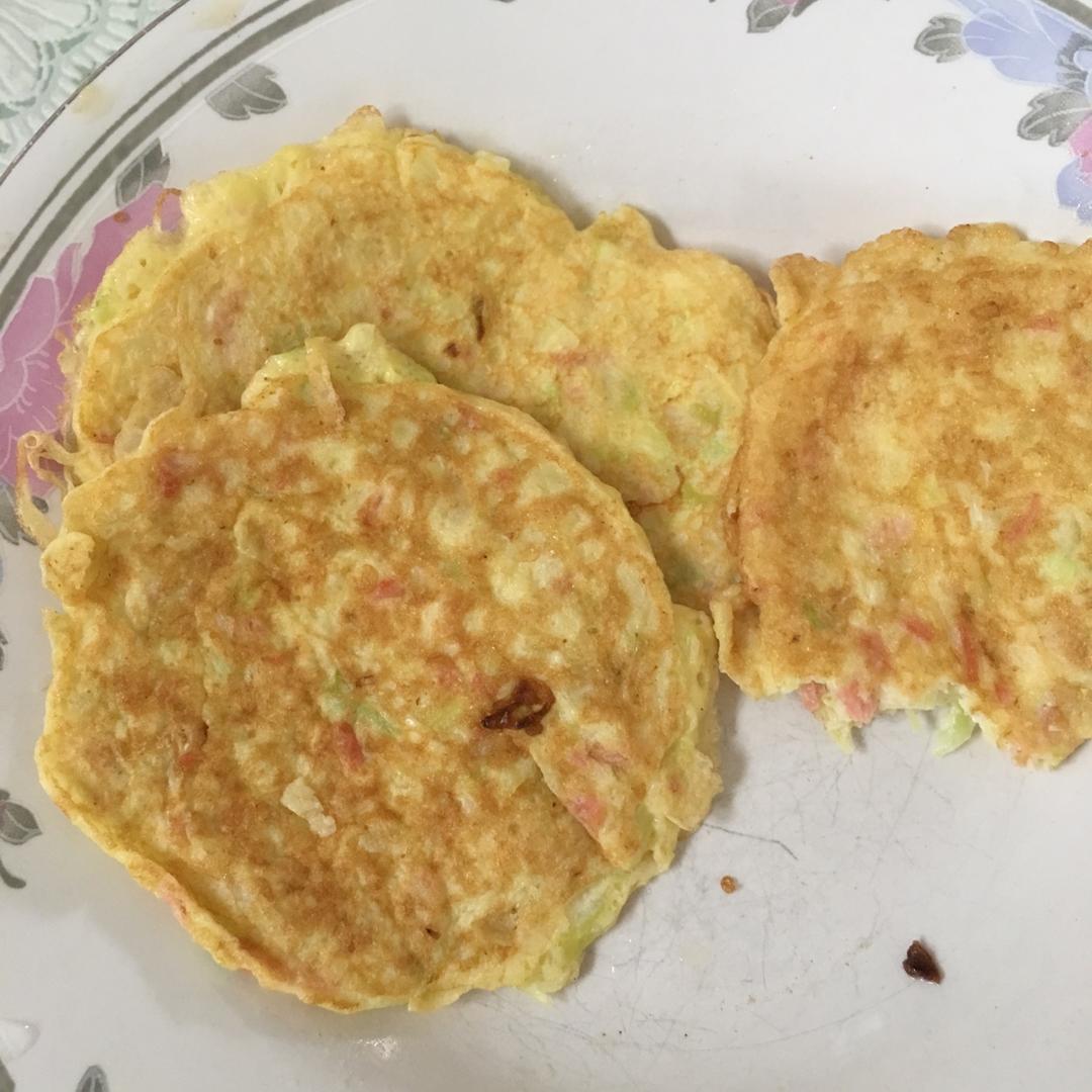 宝宝早餐蔬菜鸡蛋饼