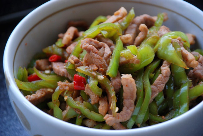 青椒炒肉丝