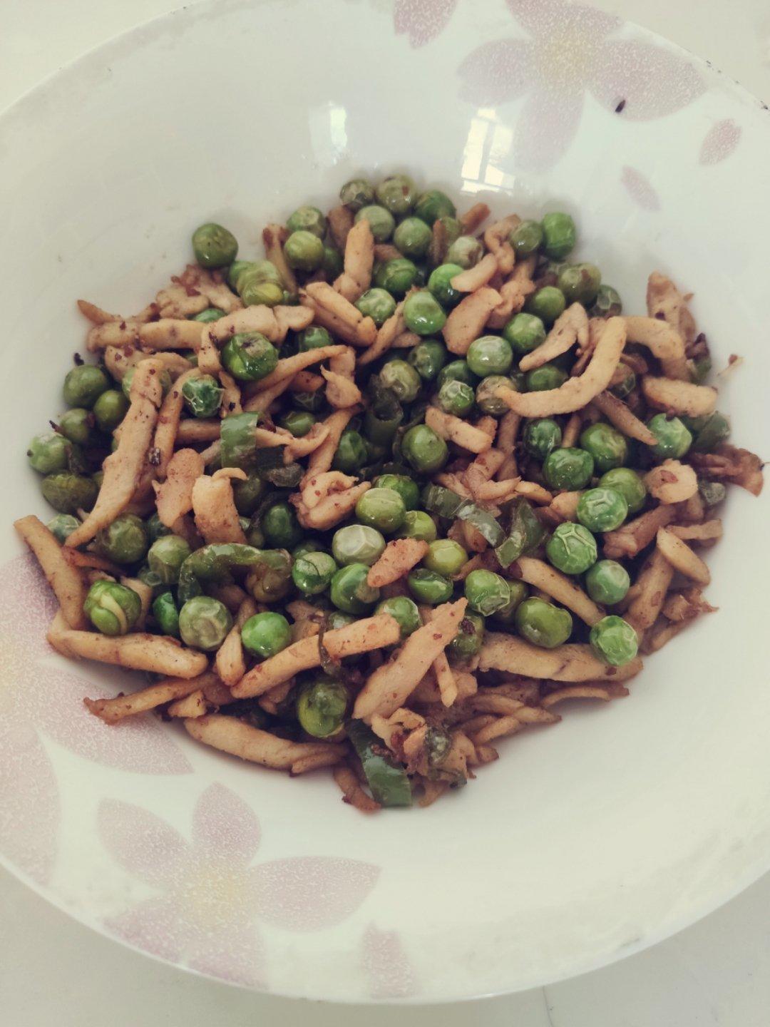 雪豆炒肉沫