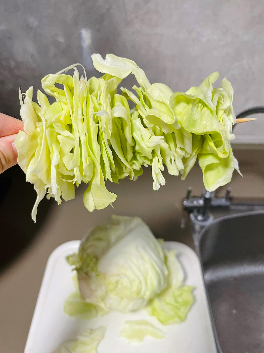 空气炸锅烤包菜