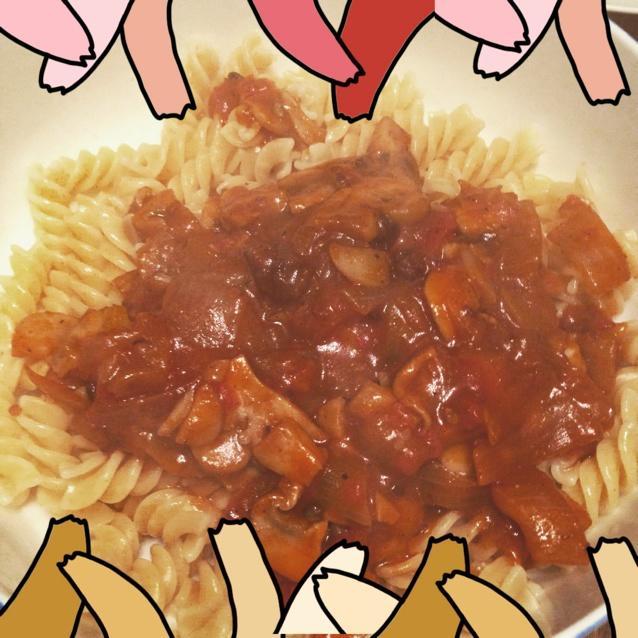 蕃茄蘑菇牛肉意面的做法