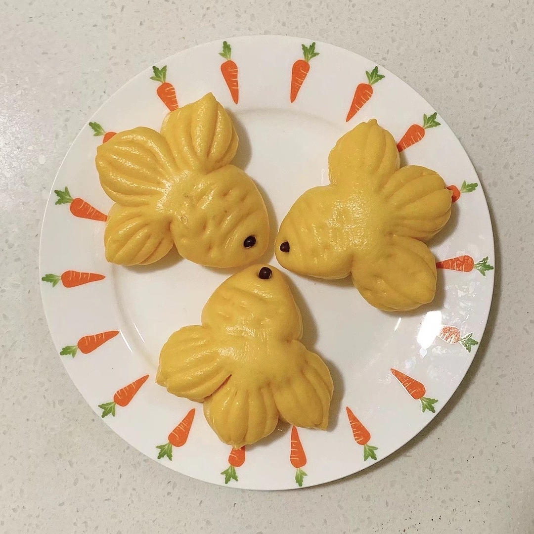 蒸南瓜金鱼馒头