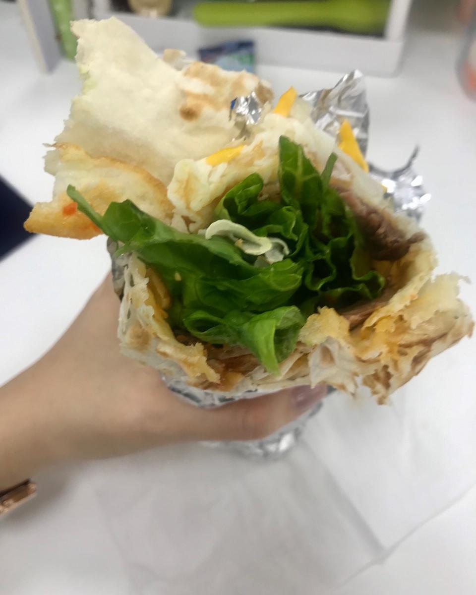 不一样的健康牛肉卷饼