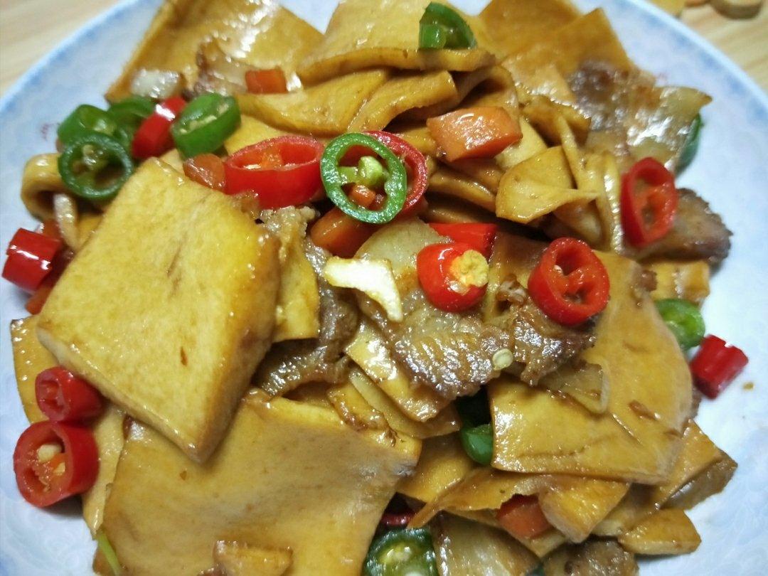 干锅千叶豆腐，千页豆腐