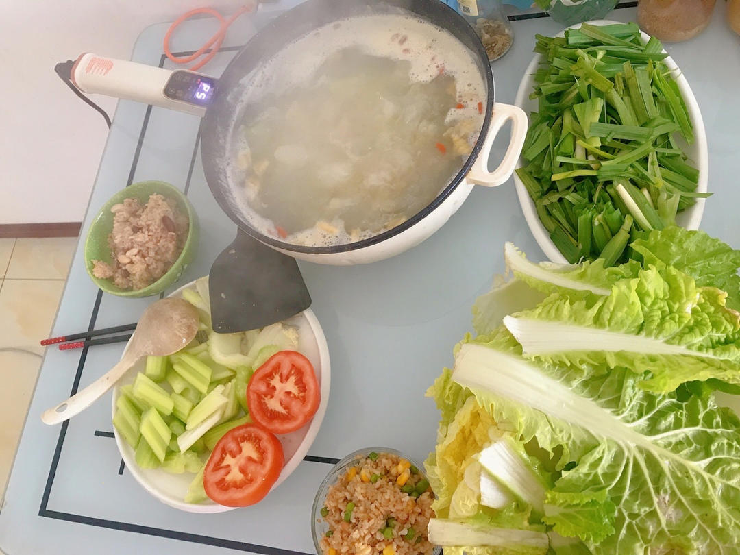无油｜秋藕栗子羹｜甘甜美味