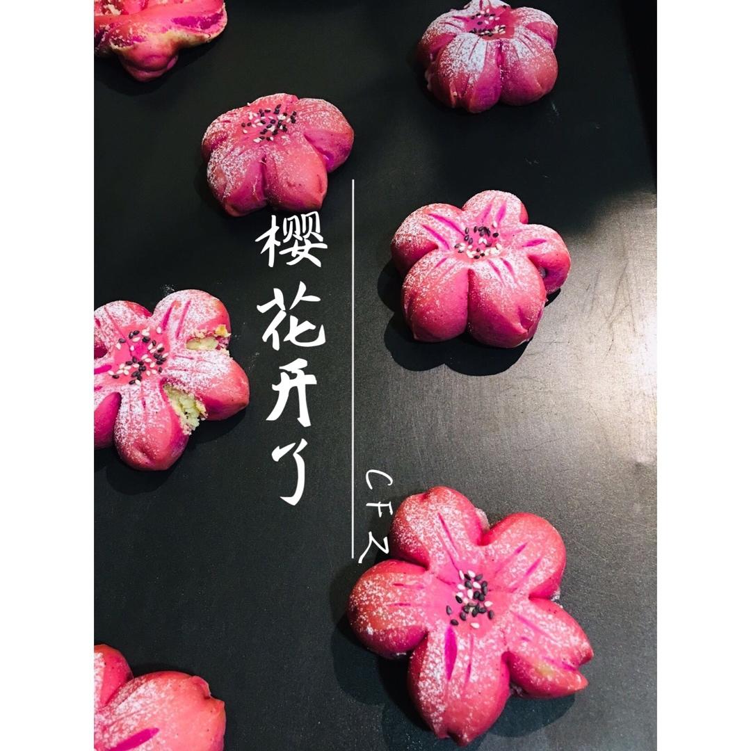 粉红少女心——清新樱花面包