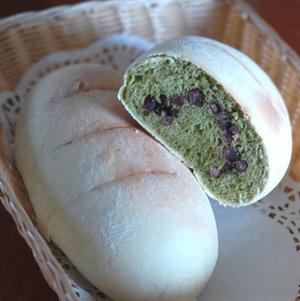 抹茶红豆面包的做法 步骤12